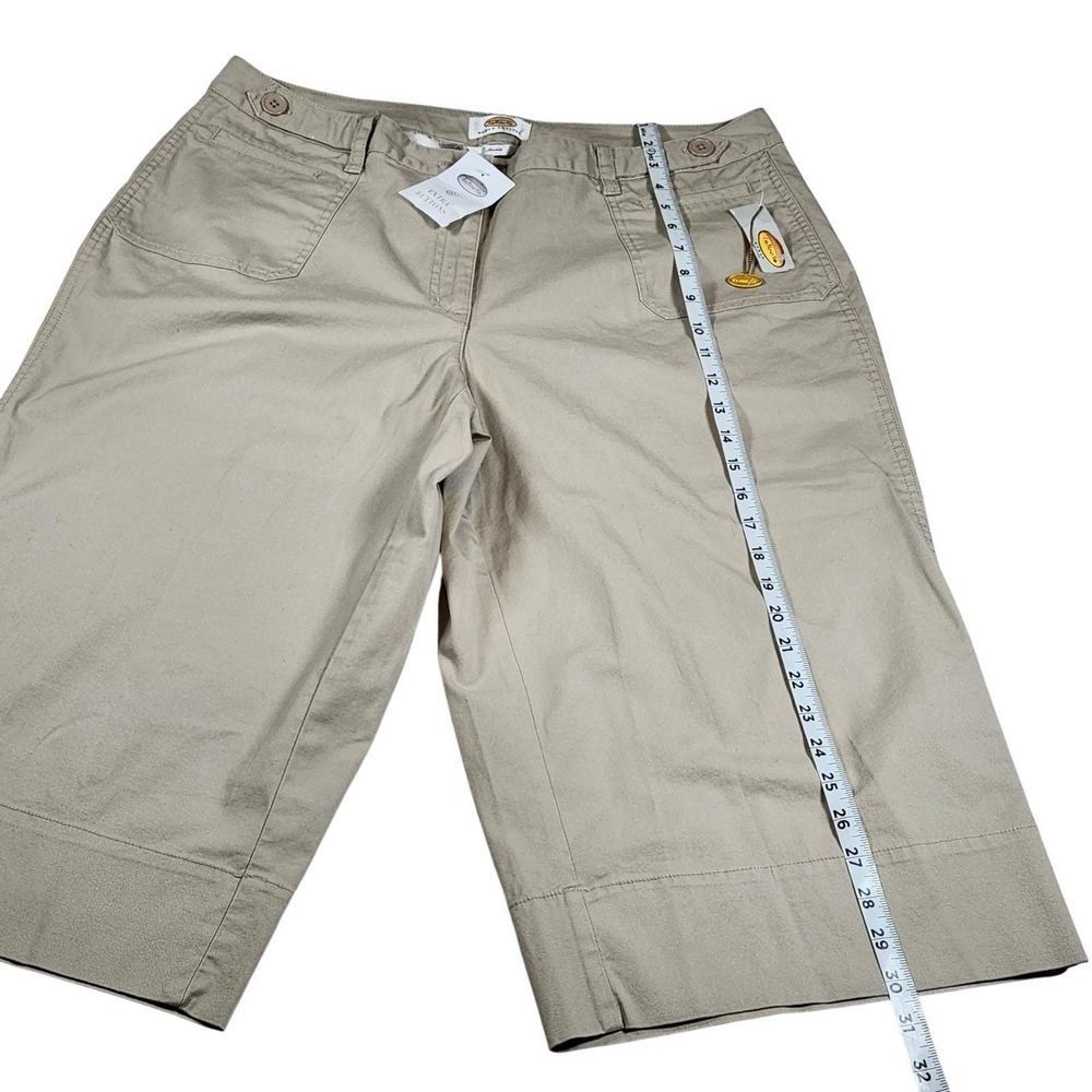 NWT Talbots Woman Petites‎ 16W Classic Fit Stretch Crop Pants Beige - Picture 11 of 12